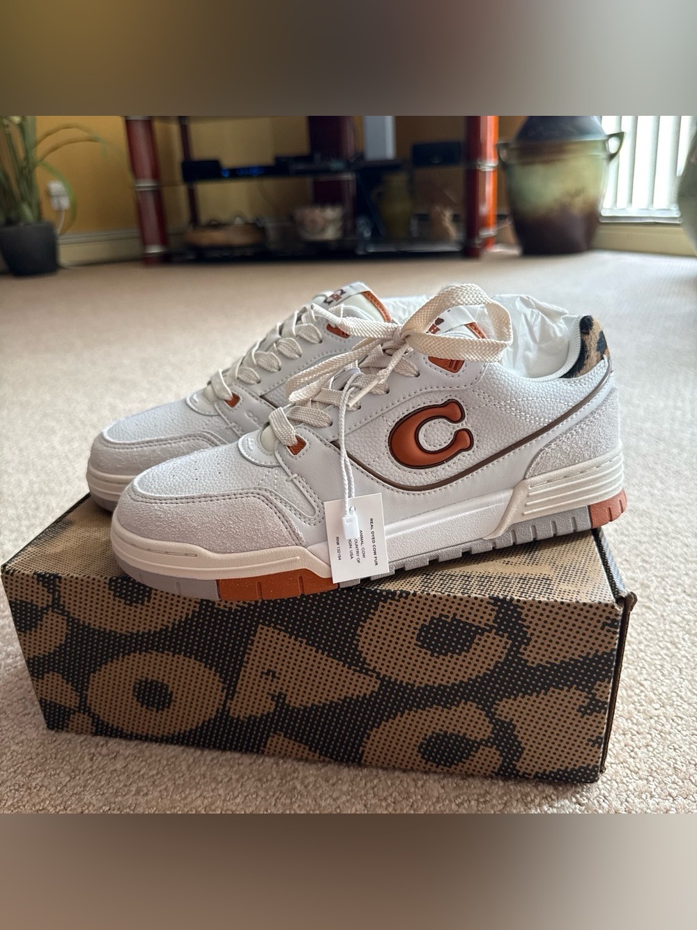 Coach SoHo Sneaker, Toffee/Leopard